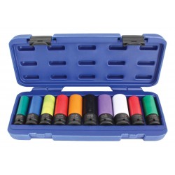 10PCS 1/2" DR.WHEEL NUT SOCKET SET